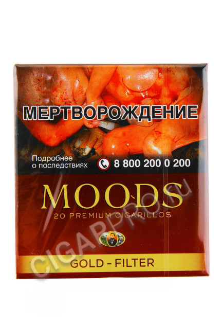 сигариллы moods gold filter 20 шт
