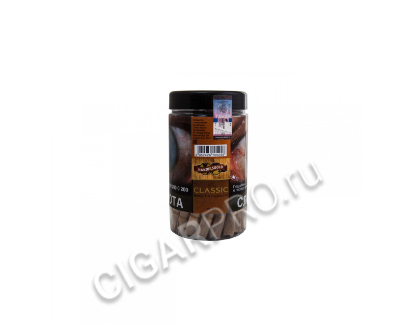 сигариллы handelsgold classic wood tip (банка 30 штук)
