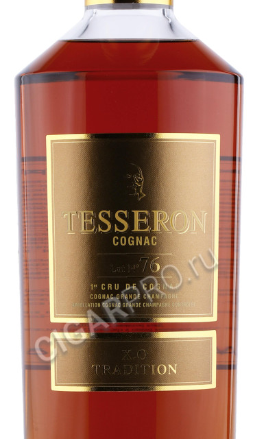 этикетка коньяк tesseron lot 76 xo tradition 0.7л