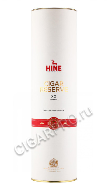 подарочная туба коньяк hine cigar reserve 0.7л