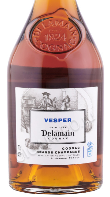 этикетка коньяк delamain grand champagne vesper xo 0.7л