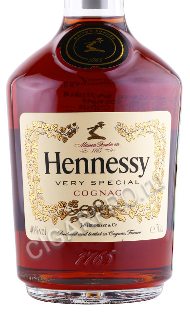 этикетка коньяк hennessy vs 0.7л