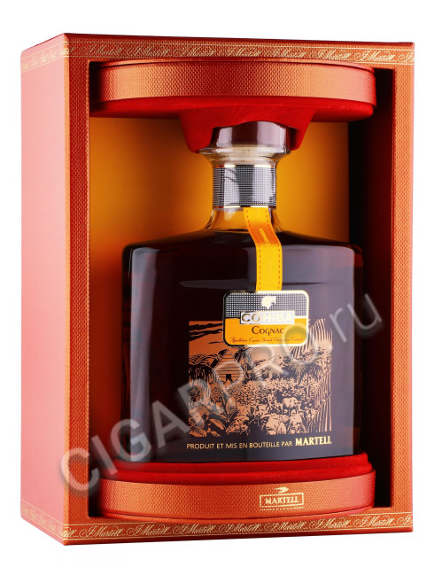 подарочная упаковка коньяк martell cohiba 0.7л