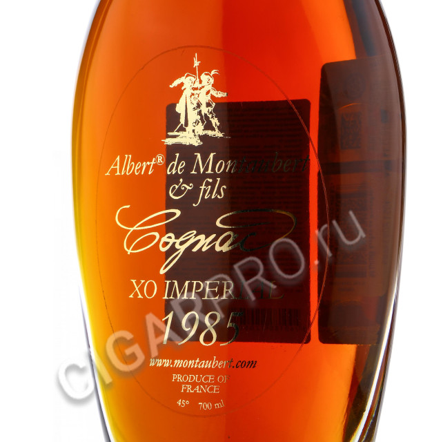 этикетка albert de montaubert 1985