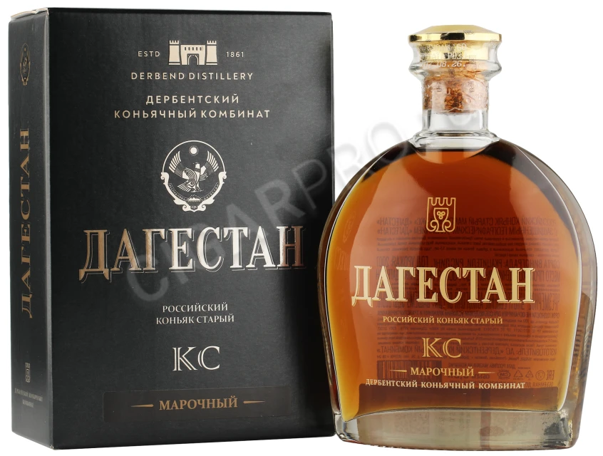 Коньяк КС Дагестан 15 лет 0.5л в подарочной упаковке