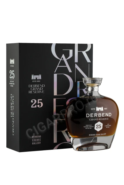Derbend Grand Reserve 25 Years Old Коньяк Дербенд Гранд Резерв 25 лет 0.75л в подарочной упаковке