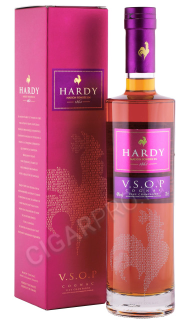 коньяк hardy vsop 0.7л в подарочной упаковке