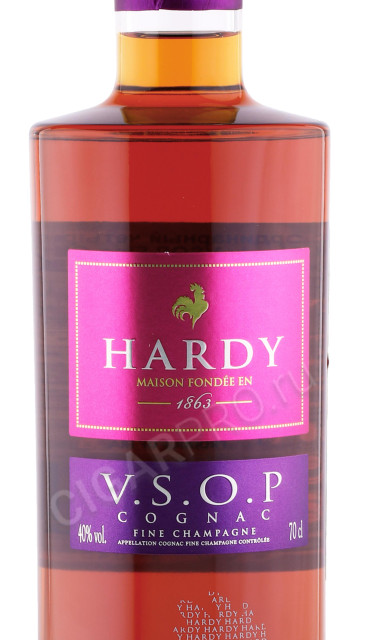 этикетка коньяк hardy vsop 0.7л