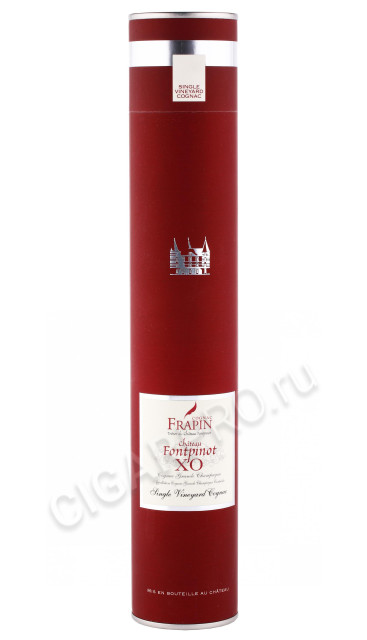 подарочная туба коньяк frapin chateau de fontpinot xo grande champagne 0.35л