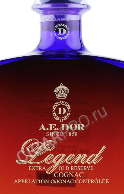 этикетка коньяк a e dor legend opera old reserve 0.7л