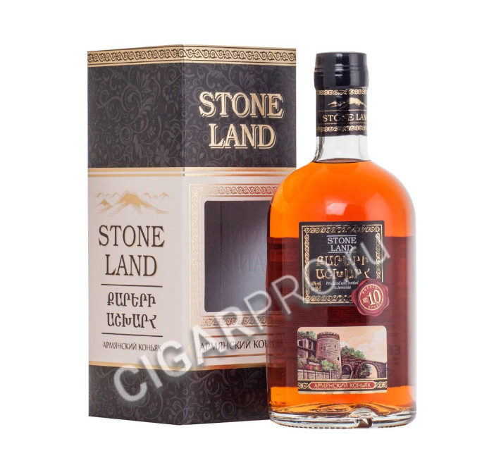 stone land 10 years армянский коньяк страна камней десятилетний в п/у