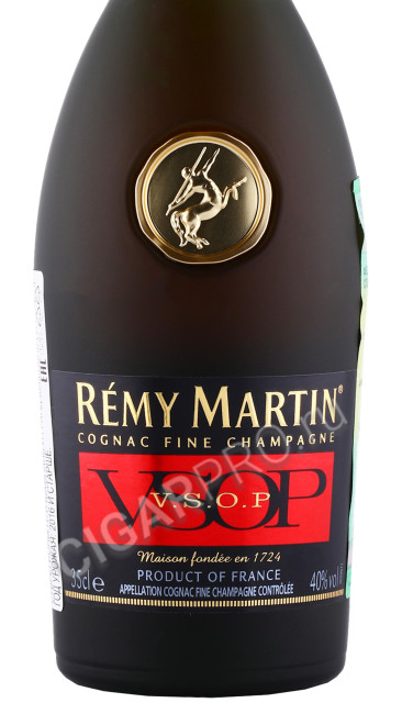 этикетка коньяк remy martin vsop 0.35л