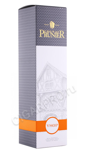 подарочная упаковка коньяк prunier vsop 0.7л