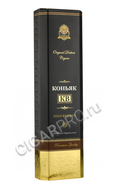 подарочная упаковка коньяк российский кв голд резерв 0,5л