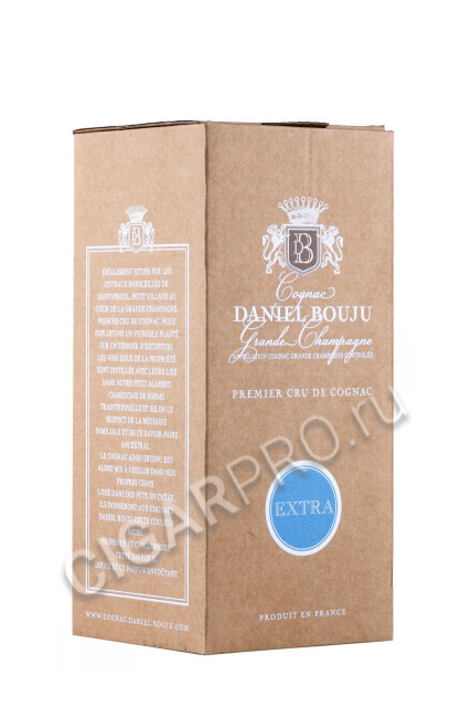 подарочная упаковка коньяк extra daniel bouju 0.5л