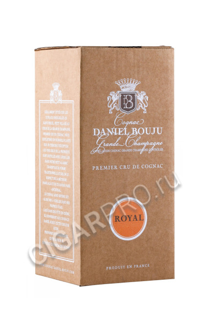 подарочная упаковка коньяк royal daniel bouju 0.5л