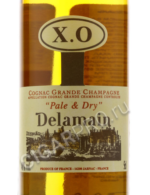 этикетка delamain pale & dry xo 0.05 l