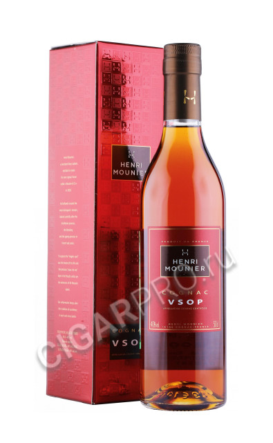 коньяк henri mounier vsop 0.5л в подарочной упаковке