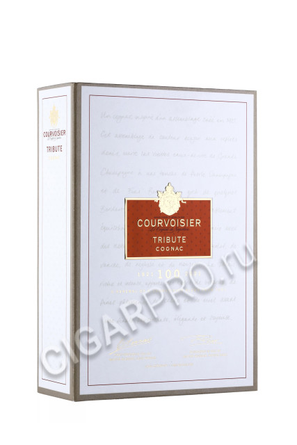 подарочная упаковка коньяк courvoisier tribute 0.7л