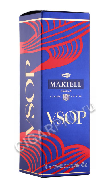 подарочная упаковка коньяк martell vsop 0.7л