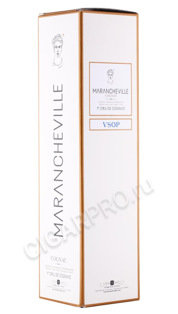 подарочная упаковка коньяк marancheville vsop cognac grande champagne аоc 0.7л