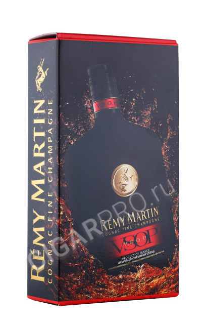 подарочная упаковка коньяк remy martin vsop 0.5л