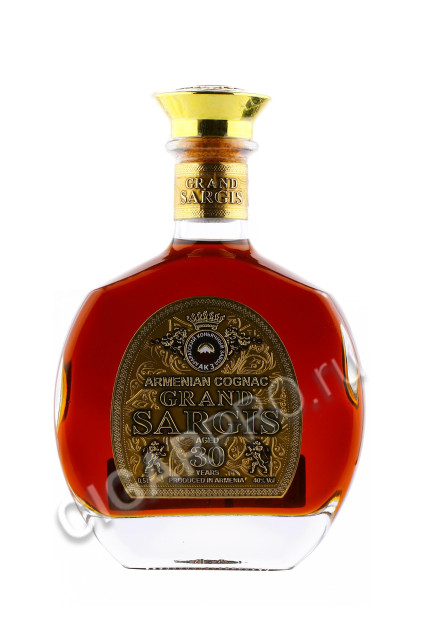 коньяк grand sargis 30 years 0.5л