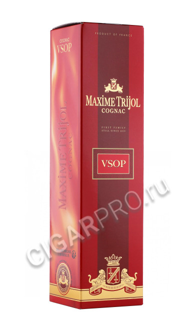 подарочная упаковка коньяк maxime trijol vsop 0.7