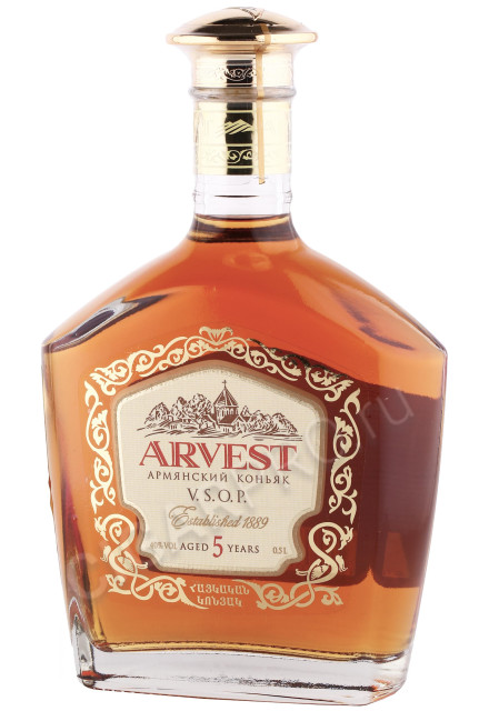 коньяк arvest vsop 5 years 0.5л