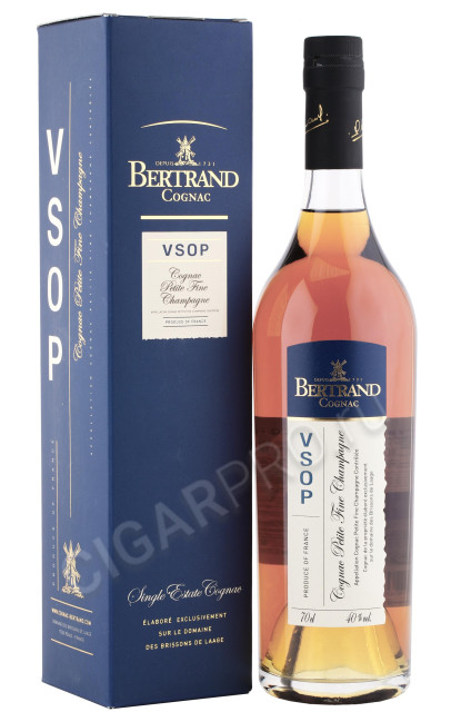 коньяк bertrand petite fine champagne vsop 0.7л в подарочной упаковке