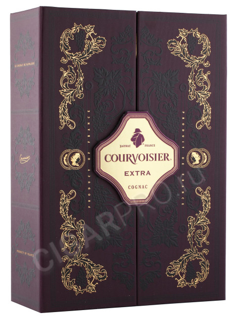 подарочная упаковка коньяк courvoisier extra 0.7л
