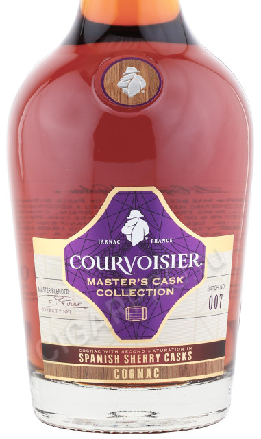 этикетка коньяк courvoisier spanish sherry casks 0.7л