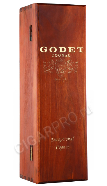 деревянная упаковка коньяк godet vintage 1974 0.7л