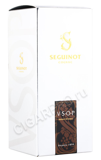 подарочная упаковка коньяк seguinot vsop 6 years 0.7л