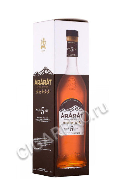 подарочная упаковка коньяк ararat 5 stars 0.5л