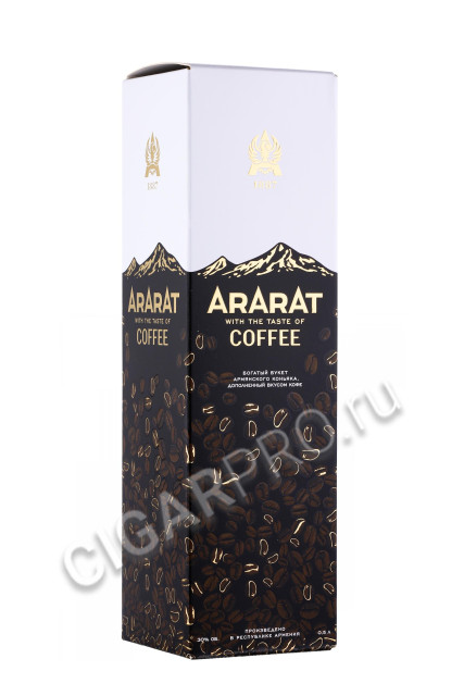 подарочная упаковка коньяк ararat coffee 0.5л