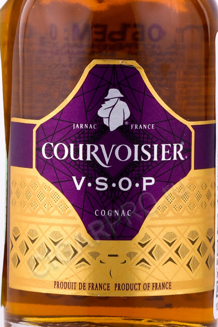 этикетка французский коньяк courvoisier vsop 0.05л