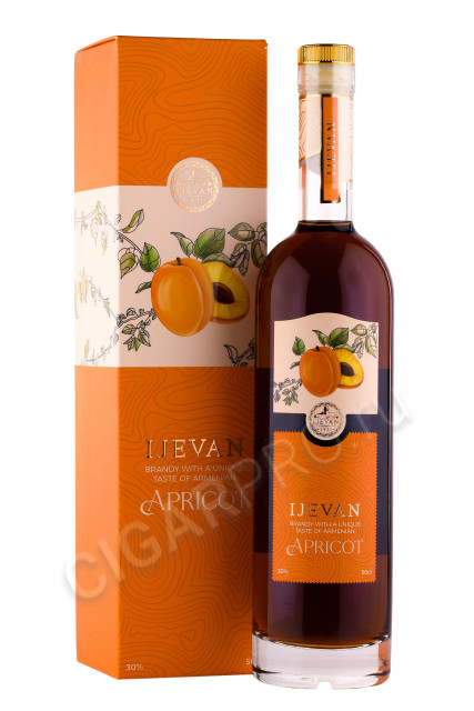 коньяк ijevan apricot 0.5л в подарочной упаковке