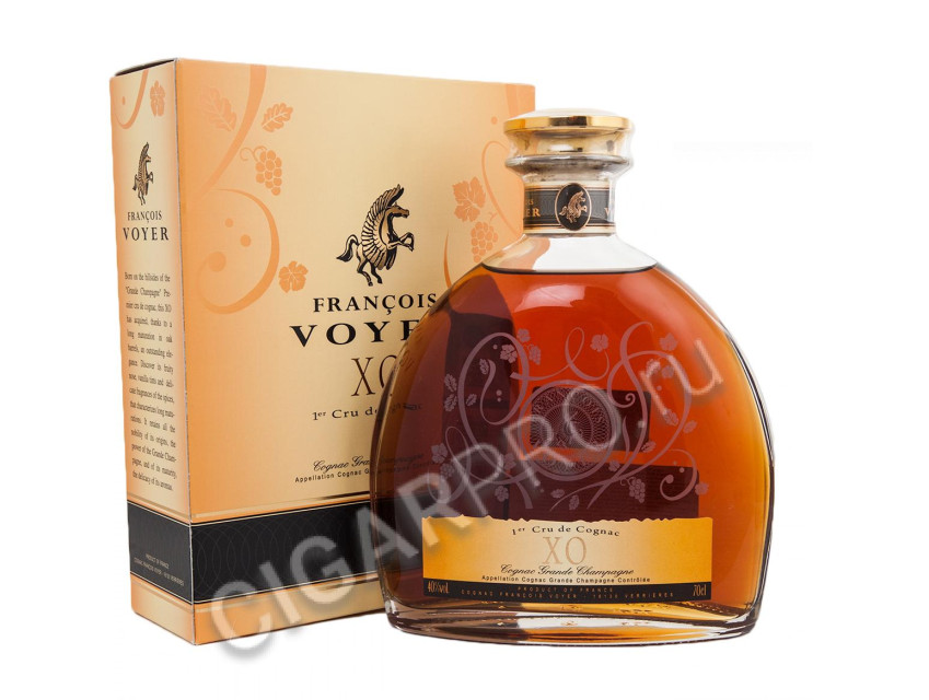 francois voyer xo grande champagne premier cru du cognac 0.7l gift box коньяк франсуа вуайе хо купить гранд шампань премье крю де коньяк 0.7 л. в п/у цена