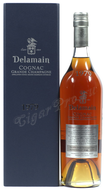 коньяк delamain grand champagne делямэн гранд шампань 1979 г.