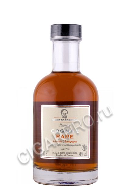 коньяк pierre de segonzac grande champagne rare reserve 0.2л