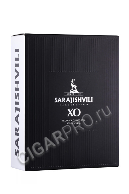 подарочная упаковка грузинский коньяк sarajishvili xo 0.5л