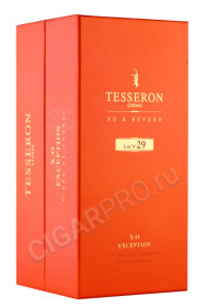 подарочная упаковка коньяк tesseron lot №29 xo exception 0.7л