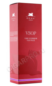 подарочная упаковка коньяк deau vsop 0.7л