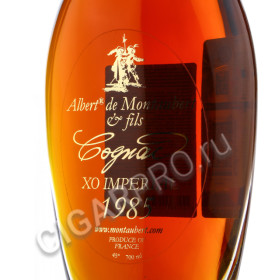 этикетка albert de montaubert 1985