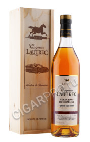 коньяк cognac lautrec selection du domaine 0.7л в деревянном ящике