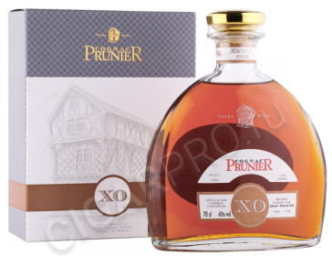 коньяк prunier xo 15 years 0.7л в подарочной упаковке