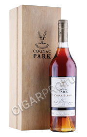 коньяк park cigar blend 0.7л в деревянной упаковке