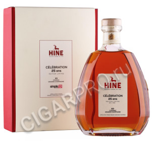 коньяк hine celebration 25 ans 0.75л в подарочной упаковке