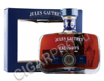 коньяк jules gautret exclusive xo 0.5л в подарочной упаковке